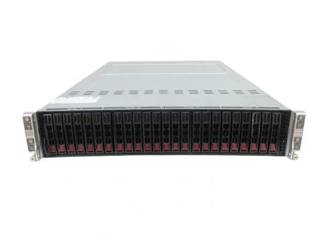 Main image of SuperMicro SuperServer 2028TP-HC1TR 2U 4-Node Server, 8x Xeon E5-2667 V4 3.2GHz 8-Core CPU, 2TB DDR4 RAM, 8x 7.68TB 12G SAS SSD