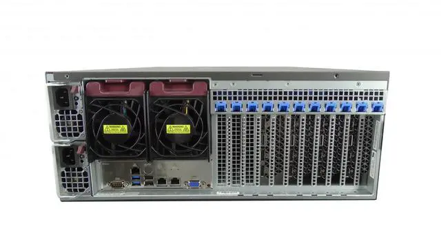 Alt view image 2 of 3 - SuperMicro GPU SuperWorkstation 7048GR-TR Rackmount, 2x Xeon E5-2680 V4 2.4GHz 14-Core CPU, 64GB  Memory, 8x Trays, Rails