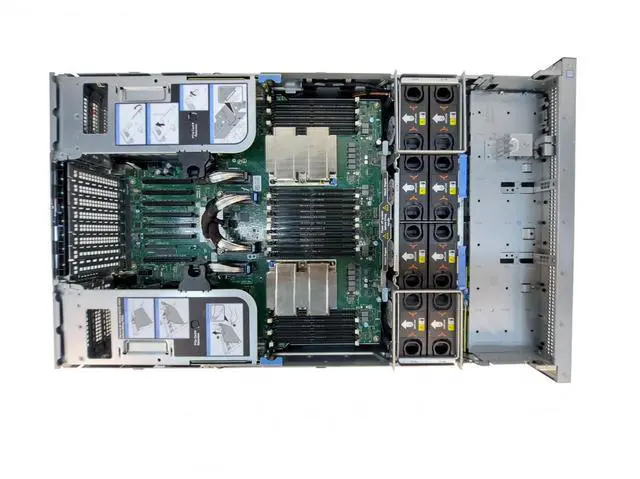 Alt view image 3 of 3 - Dell R940 8SFF 3U Server, 4x Xeon Gold 6252 2.1GHz 24-Core CPU, 512GB Memory, PERC H740p, 4x 7.68TB SSD, 2x 25GbE SFP28, Rails