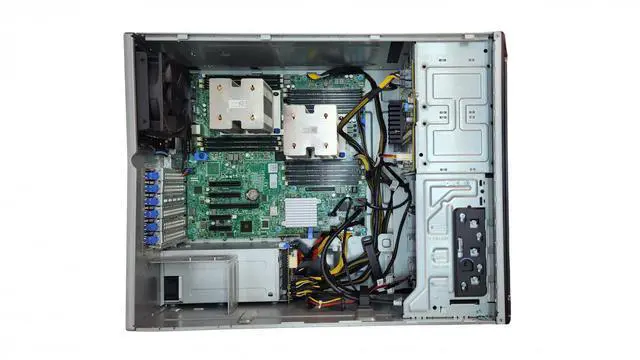 Alt view image 3 of 3 - Dell EMC PowerEdge T440 16SFF, 2x Xeon Gold 6138 2.0GHz 20-Core CPU, 512GB  Memory, PERC H730p, 8x 300GB HDD, 2x 1GbE