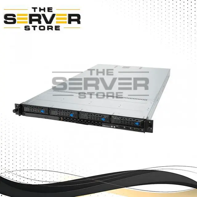 Main image of ASUS RS700A-E11-RS4U Dual AMD 7002/7003 4x NVME 1U Server, 2x EPYC 7352 2.3GHz 24-Core CPUs, 512GB DDR4 2933MHz RAM, 2x 960GB 2.5" u.2 NVMe, 2x 10GbE, 2x 1200W, 3 Year Warranty