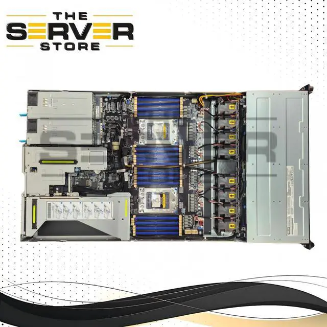 Alt view image 3 of 7 - ASUS RS700A-E11-RS4U Dual AMD 7002/7003 4x NVME 1U Server, 2x EPYC 7352 2.3GHz 24-Core CPUs, 512GB DDR4 2933MHz RAM, 2x 960GB 2.5" u.2 NVMe, 2x 10GbE, 2x 1200W, 3 Year Warranty