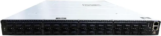 Alt view image 2 of 5 - NVIDIA Quantum-2 QM9700 64-Ports NDR, 32 OSFP Ports, Managed InfiniBand 1U Rackmount Switch, Connector-to-Power (C2P) Reverse Airflow