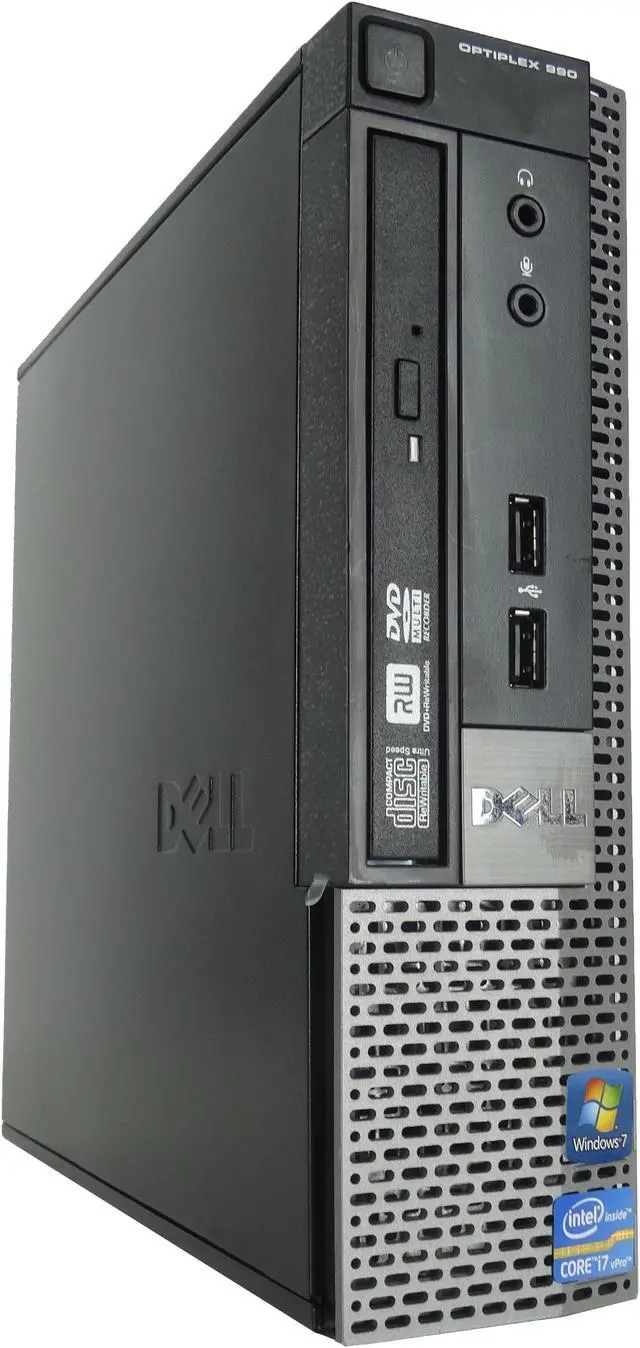 Main image of Dell OptiPlex 990 Ultra Small Form Factor with Core i7-2600S 2.8GHz Quad Core Processor, 8GB Memory, 2 x 256GB Sold State Drives, Windows 7 Professional, Keyboard and Mouse