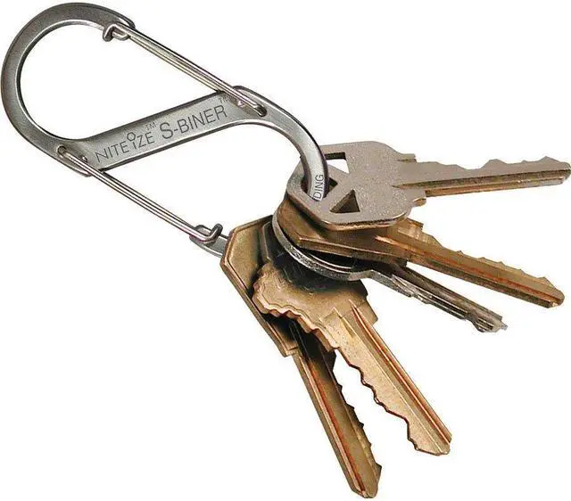 Alt view image 2 of 16 - Nite Ize SB4-03-11 Stainless S-Biner Versatile Carry Biner Size 4 Camping