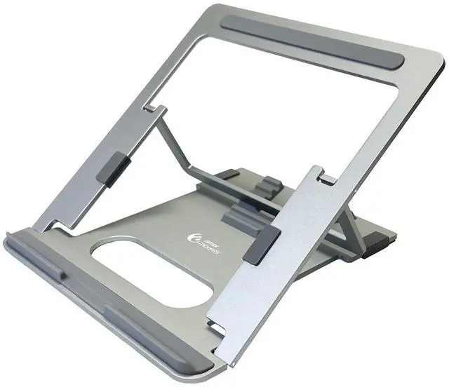 Main image of Amer Mounts Flat Folding Laptop/Tablet Stand (Dark Aluminum Edition)