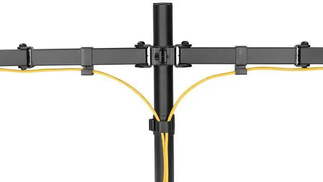 Alt view image 2 of 17 - Amer Networks 2EZSTAND | Dual Articulating Monitor Desk Mount | Supports 17 - 32" Monitors