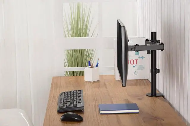 Alt view image 2 of 14 - Amer Mounts EZCLAMP | Single Monitor Economical Articulating Arm | Supports 17 - 32" Monitors