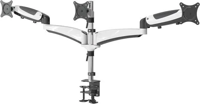 Main image of Amer Mounts Triple Articulating Monitor Mount. Supports 3 monitors 15 to 28" each. Spring Loaded arms provide flexibility in movement and monitor orientation.
