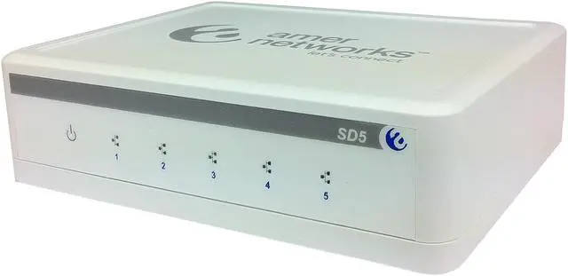 Main image of Amer Networks SD5 10/100Mbps 5-Port Unmanaged Desktop Switch