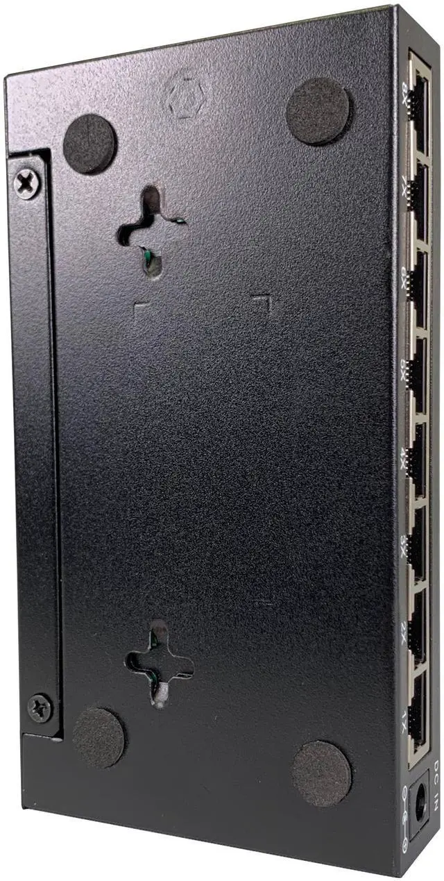Alt view image 4 of 7 - 8-Port Unmanaged Gigabit Ethernet Switch 8 x 10/100/1000Mbps RJ45 Auto MDI/MDIX | Amer Networks