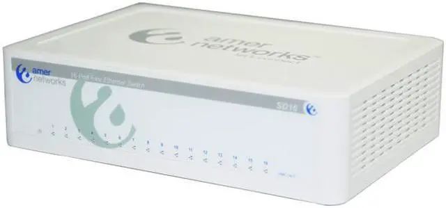 Main image of Amer Networks SD16 10/100Mbps 16-Port Unmanaged Desktop Switch