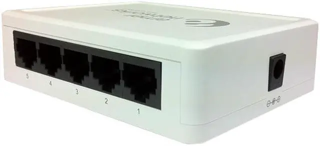 Alt view image 2 of 9 - Amer Networks SD5 10/100Mbps 5-Port Unmanaged Desktop Switch