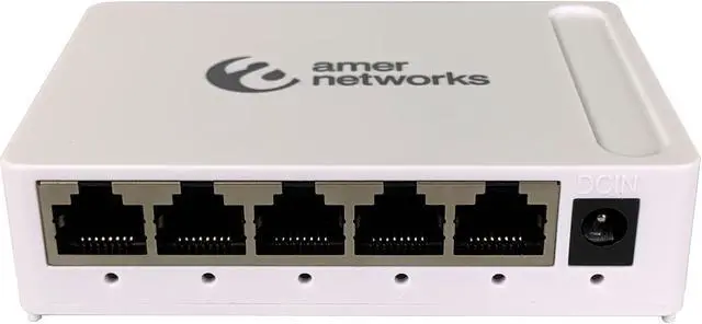 Alt view image 2 of 10 - Amer 5 Port Gigabit Ethernet Switch
