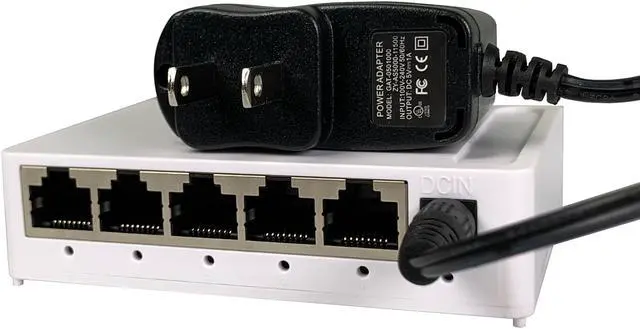 Alt view image 3 of 10 - Amer 5 Port Gigabit Ethernet Switch