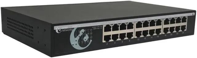Alt view image 2 of 4 - 24 Port 10/100/1000Mbps Unamanged Metal Desktop Ethernet Switch | Amer Networks SGRD24