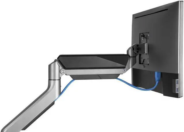 Alt view image 6 of 15 - Amer Mounts Heavy Duty Single Monitor Mount Articulating Arm