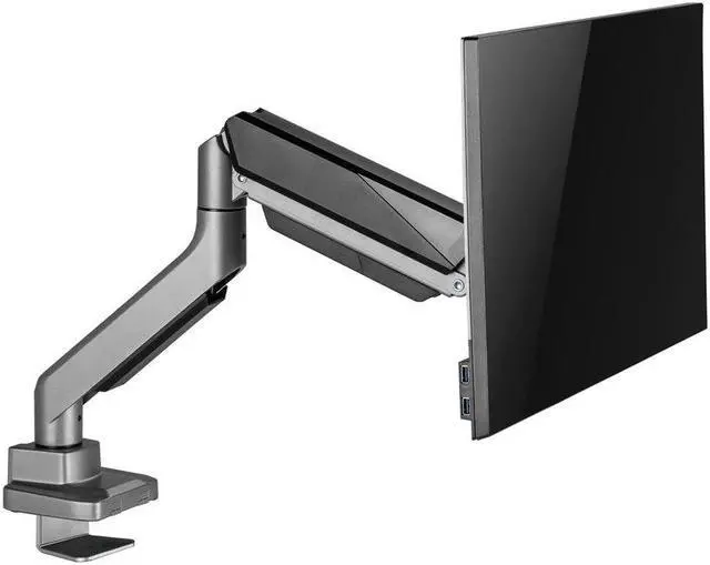 Alt view image 7 of 15 - Amer Mounts Heavy Duty Single Monitor Mount Articulating Arm