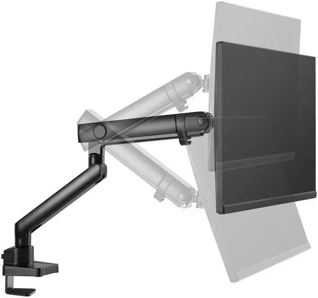 Alt view image 6 of 8 - Amer Mounts Single Articulating Heavy Duty Spring Monitor Arm For 15"-40" Monitors 12kg Max Weight - Clamp and Grommet Base Installation Included - HYDRA1B