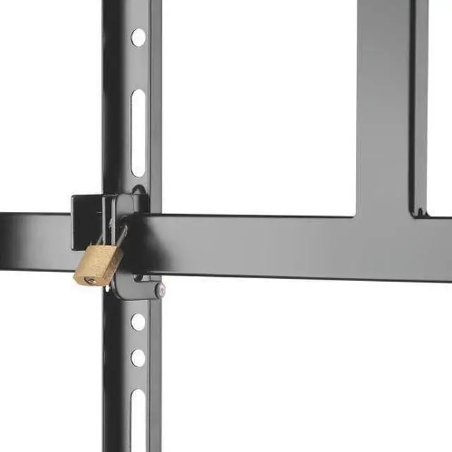 Alt view image 3 of 7 - Amer Mounts TV Stand Display Cart with Wheels Designed for 60-105" Flat, LCD Screens 1000x600mm VESA Max Weight Support 100kg/220lbs - EZMC8