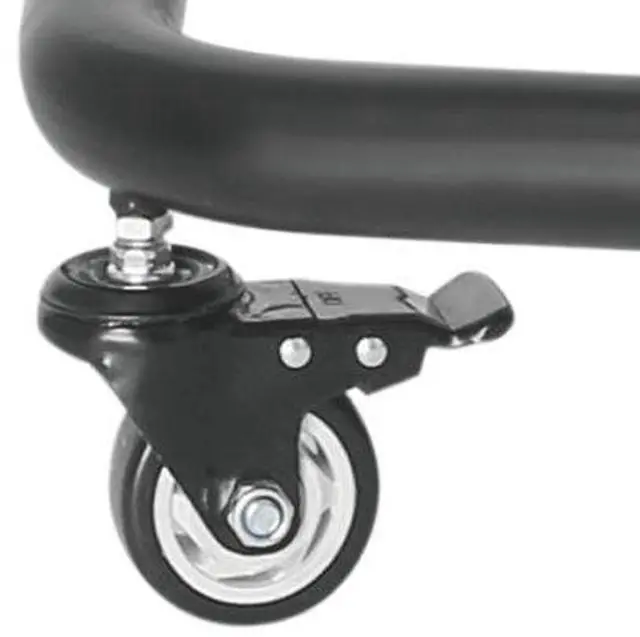 Alt view image 6 of 7 - Amer Mounts TV Stand Display Cart with Wheels Designed for 60-105" Flat, LCD Screens 1000x600mm VESA Max Weight Support 100kg/220lbs - EZMC8