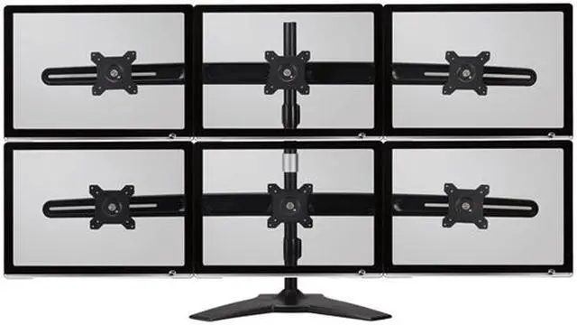 Alt view image 3 of 7 - AMER NETWORKS AMR6S HEX MONITOR STAND BASE MOUNT
