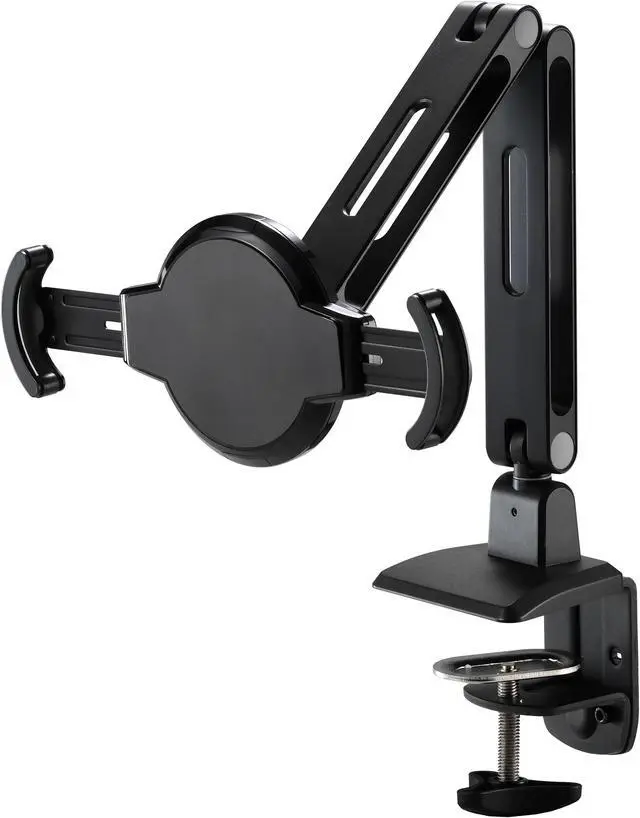 Main image of Amer Articulating Single Tablet / Pad mount with clamp base. Feature include Anti-Theft security Lock, Kensington Lock support & Bracket Lock. 360 degree rotation. Support 9 to 11 inch tablets