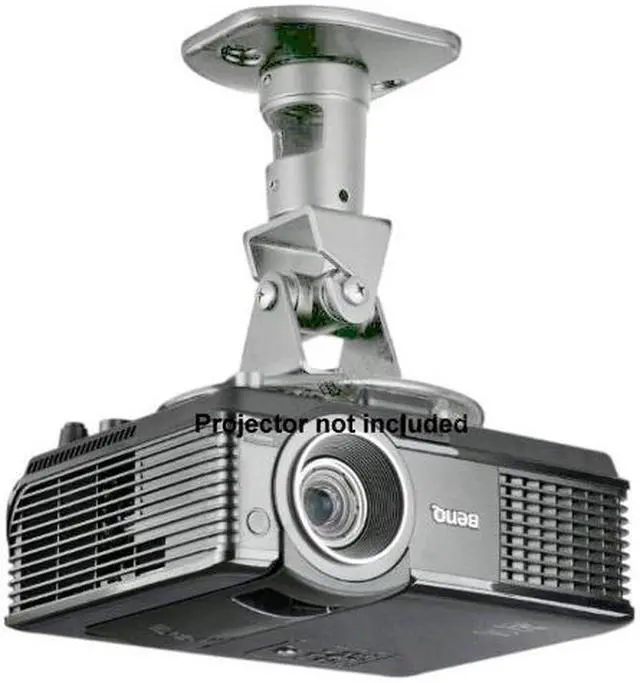 Alt view image 2 of 5 - Amer Mounts Universal Celing Projector Mount Supports Up To 30 lbs - Silver