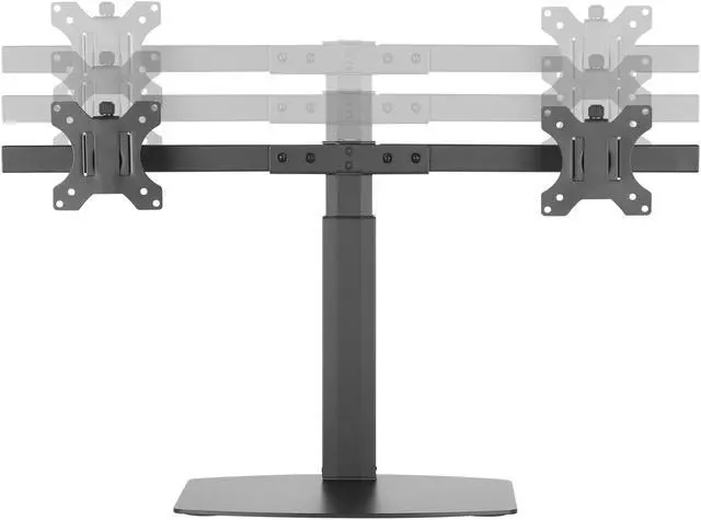 Alt view image 2 of 7 - Amer Mounts 2EZH | Dual Screen Pneumatic Vertical Lift Monitor Stand | Supports 17" - 27" Monitors