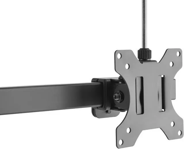 Alt view image 3 of 7 - Amer Mounts 2EZH | Dual Screen Pneumatic Vertical Lift Monitor Stand | Supports 17" - 27" Monitors
