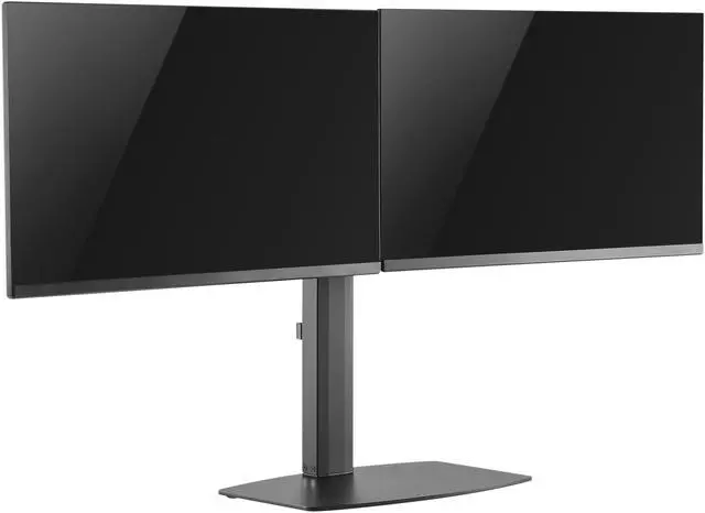 Alt view image 4 of 7 - Amer Mounts 2EZH | Dual Screen Pneumatic Vertical Lift Monitor Stand | Supports 17" - 27" Monitors