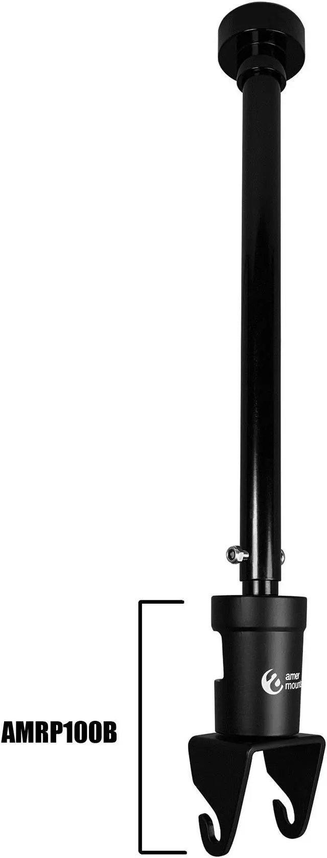 Alt view image 3 of 3 - Amer Mounts AMREADJ1626S | Adjustable Silver Projector Mount Extension Arm | Supports AMRP100