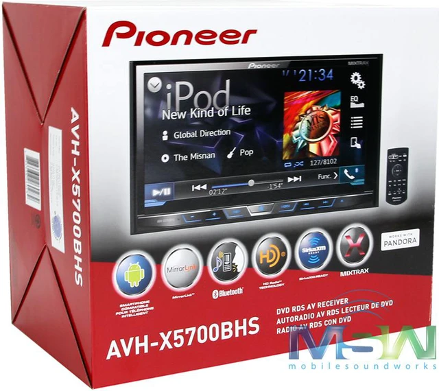 Alt view image 14 of 20 - Pioneer AVH-X5700BHS 7" Touch Screen DVD/CD Receiver with Bluetooth