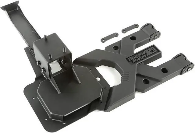 Alt view image 2 of 17 - Rugged Ridge 11546.50 Spartacus HD Tire Carrier Kit Fits 07-16 Wrangler (JK)