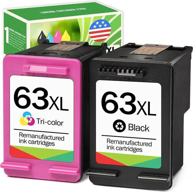 Limeink Remanufactured Ink Cartridge Replacement Ink 63 XL
