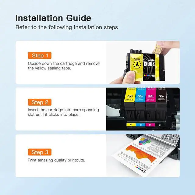 Alt view image 6 of 6 - E-Z Ink (TM Remanufactured Ink Cartridge Replacement 288 288XL High Yield to use with XP-440 XP-446 XP-330 XP-340 XP-430 (2 Black, 1 Cyan, 1 Magenta, 1 Yellow with Latest Upgraded Chips)