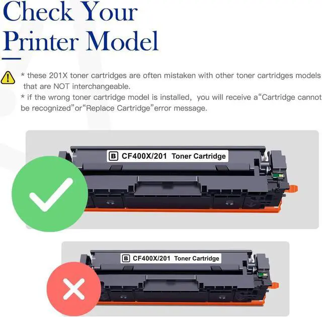 Alt view image 7 of 7 - Valuetoner Compatible Toner Cartridge Replacement  201X 201A CF400X CF400A High Yield for Color Laserjet Pro MFP M252dw M277c6 M277dw M277n M252n M277 Printer (2 Pack, Black)