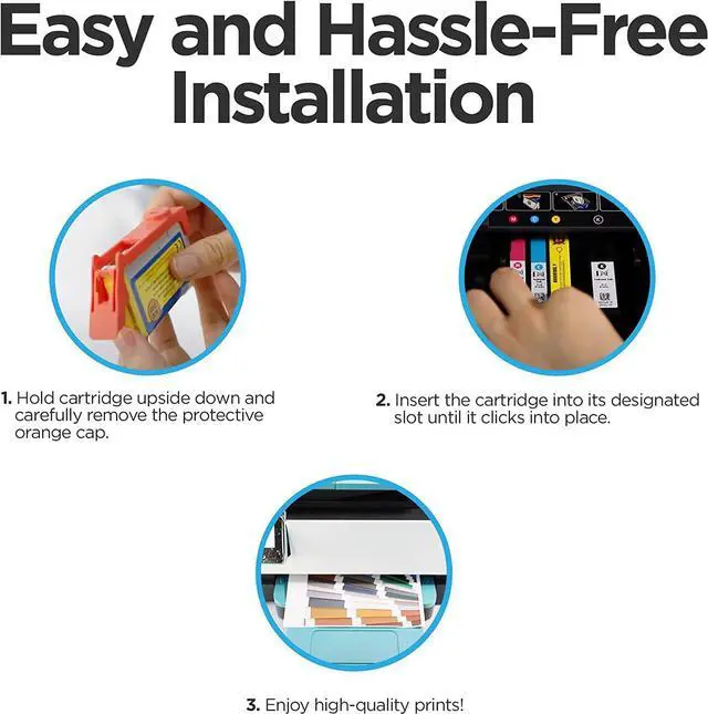 Alt view image 3 of 7 - LD Products Compatible Replacements  952xl Ink Cartridges Combo Pack 952 XL High Yield (2 Black, 1 Cyan, 1 Magenta, 1 Yellow, 5-Pack) for OfficeJet Pro 7720 7740 8210 8710 8715 8720 8740 8747