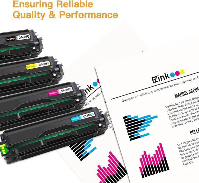 Alt view image 7 of 7 - E-Z Ink (TM Compatible Toner Cartridge Replacement for Samsung 504 504S CLT-K504S CLT-504S CLT-M504S CLT-C504S CLT-Y504S to use with SL-C1860FW SL-C1810W CLP-415NW CLX-4195FW Printer Tray (4 Pack)