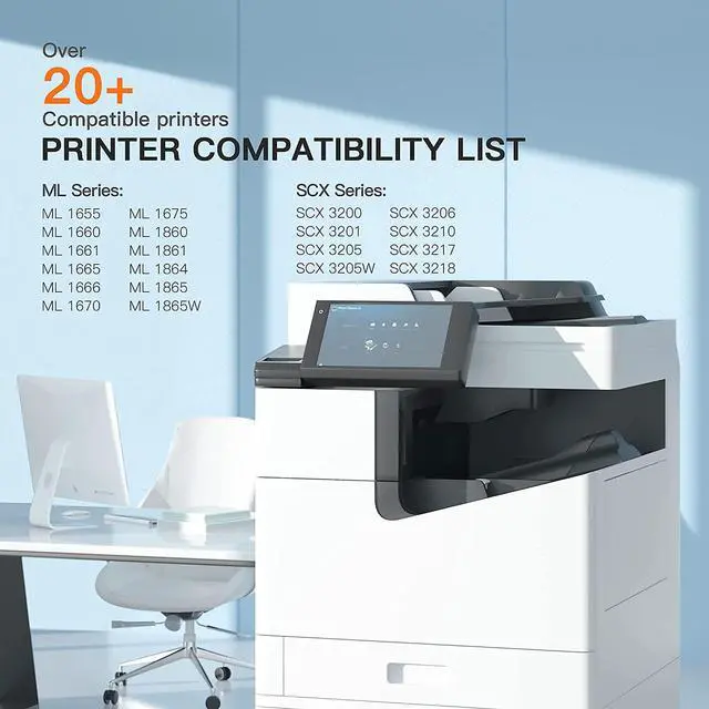 Alt view image 4 of 6 - E-Z Ink (TM Compatible Toner Cartridge Replacement for Samsung 104 104S MLT-D104S to use with ML-1660 ML-1661 ML-1667 ML-1665 ML-1675 ML-1666 ML-1865 ML-1865W SCX-3205W Printer (Black, 2 Pack)