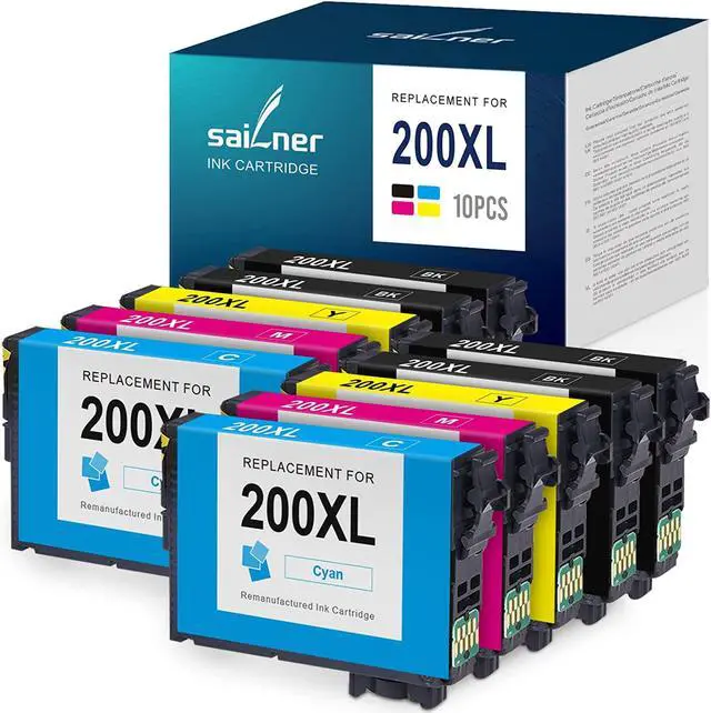 Main image of 200XL Ink Cartridges Remanufactured Ink Cartridge Replacement  200 200XL 200 XL T200  XP-400 XP-410 XP-300 XP-310 XP-200 WF-2540 WF-2530 WF2520 200XL Ink Cartridges (10 Pack)