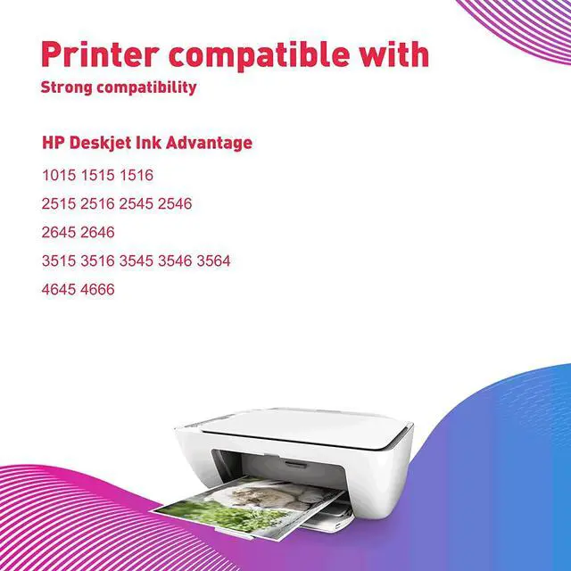 Alt view image 4 of 7 - HOTCOLOR 2 Pack 662XL (1 Black 1 Color) Replacement  662XL HP 662 XL Ink Cartridge Deskjet Ink Advantage 2545 2546 2645 2646 3515 3516 Printer (CZ105AL/CZ106AL)