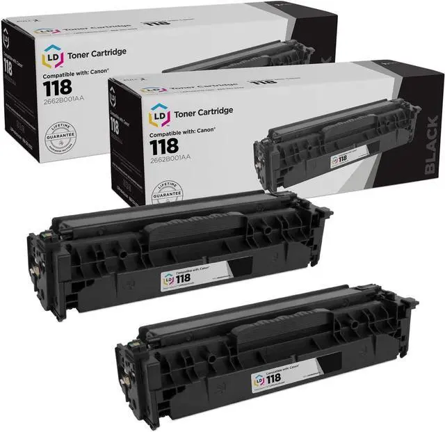 Main image of LD Products Remanufactured Compatible Toner Replacement for Canon 118 (2Pack - Black) for use in Canon imageCLASS LBP7200Cdn, LBP7660Cdn, MF726Cdw, MF729Cdw, MF8580Cdw, MF8350Cdn, MF8380Cdw