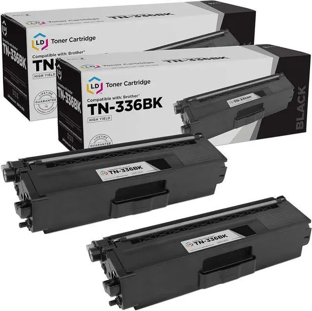 Main image of LD Products Compatible Toner Cartridge Replacement for Brother TN336BK High Yield (Black, 2-Pack) for HL & MFC Multifunction: HL-L8250CDN, HL-L8350CDW, HL-L8350CDWT, MFC-L8600CDW &MFC-L8850CDW
