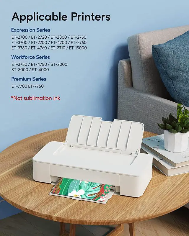 Alt view image 2 of 6 - Compatible 502 High Capacity (5 Bottles) Refill Ink Bottle Replacement for Epson Compatible 502 Ink Refill Bottles (Not Sublimation Ink)Use for EcoTank ET-2850 ET-3830 ET-3850 ET-2760 ET-3760 ET-15000