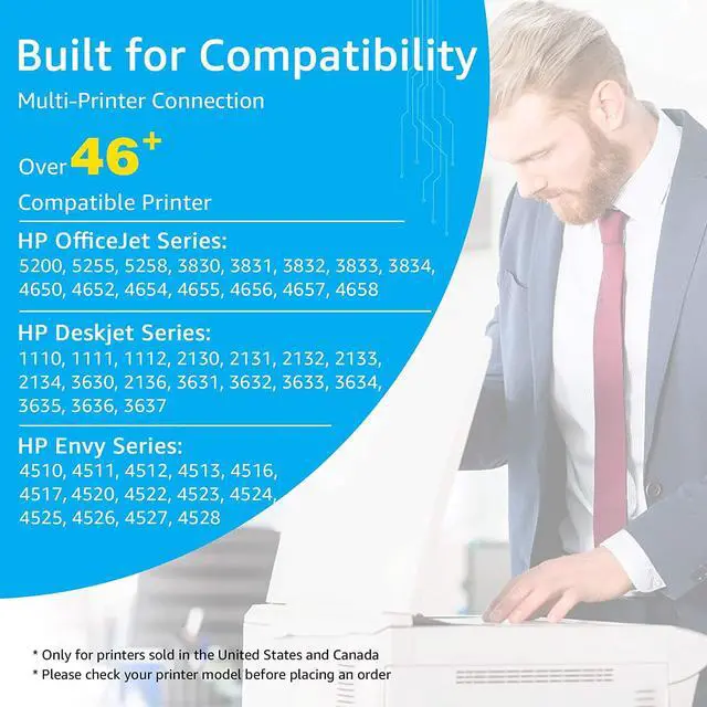 Alt view image 2 of 7 - Palmtree Remanufactured Ink Cartridge Replacement  Ink 63 63XL Ink Cartridges Black and Color  OfficeJet 3830 4650 5255 Envy 4520 4512 4513 Deskjet 1112 2130 Printer (1 Black 1 Tri-Color)