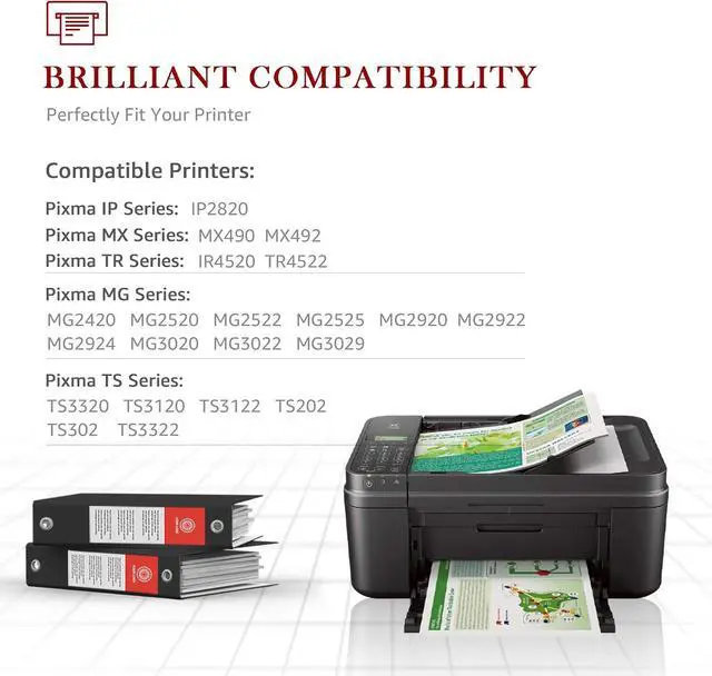 Alt view image 4 of 7 - Toner Kingdom Compatible 245XL 246XL Ink Cartridge Replacement for Canon PG-245XL CL-246XL 243XL 244XL for PIXMA MX492 MX490 MG2522 MG2922 MG2520 MG2920 MG2420 TR4520 TS3122 Printer Black Color