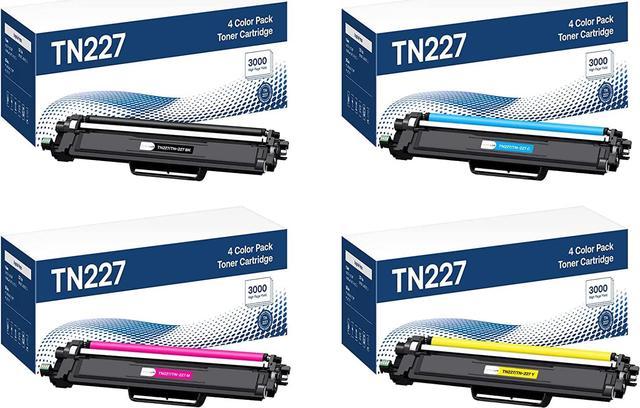  TN-227BK/C/M/Y High Yield Toner Cartridge for Brother TN227  TN-227 TN223 TN-223 Use with Brother HL-L3270CDW HL-L3290CDW HL-L3210CW  HL-L3230CDW MFC-L3770CDW MFC-L3750CDW MFC-L3710CW Printer (5 Packs) :  Office Products
