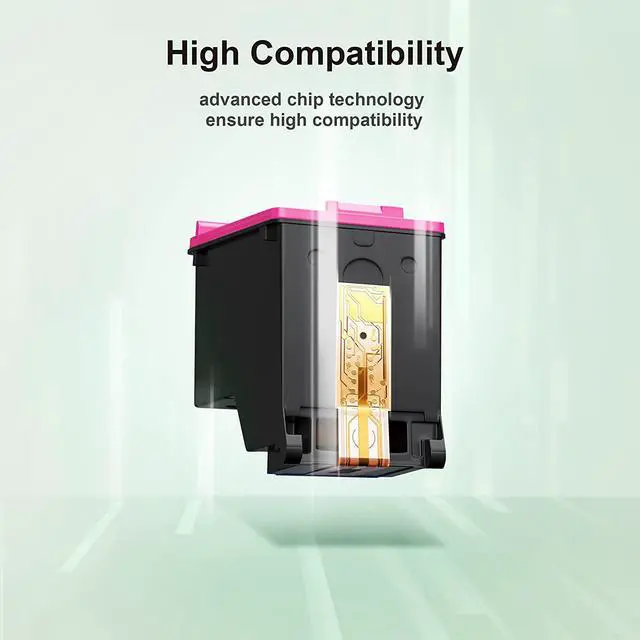 Alt view image 6 of 7 - 64XL Ink Cartridge Combo Pack Replacement  Ink 64 High Yield for Envy Photo 7858 7855 7155 6255 6252 7120 7158 Envy 7255e 7955e 7958e Tango X Terra Printer Remanufactured (1 Black, 1 Tri-Color)