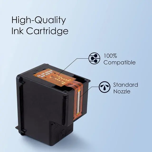 Alt view image 4 of 6 - 64XL Ink Cartridges Combo Pack Replacement 64 XL Ink Remanufactured for Envy Photo 7858 7855 7155 6255 6252 7120 6232 7158 7164 Envy Inspire 7950e Tango Series Printer (1 Black, 1 Tri-Color)